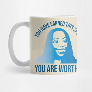 Ketanji Brown Jackson - You are worthy (in blue) Mug